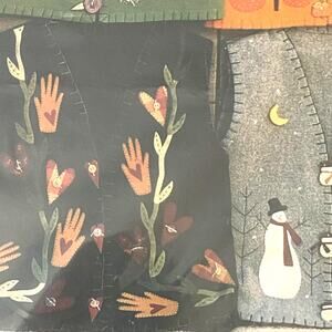 Heart To Hand 96 Pattern A Vest 4 All Seasons 8-18 Wearable Art Folkart Cozy